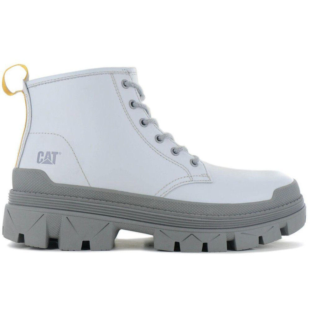 (gray, EU 45 UK 11) Cat Caterpillar Hardwear Mid Boots - Stiefel Leder Grau P111330 Original Schuhe