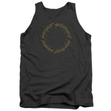 Trevco Sportswear LOR1055-TK-5 Lord of The Rings One Ring Adult Tank Top, Charcoal - 2X