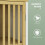 Homcom HOMCOM Bathroom Floor Cabinet Bamboo Bathroom Cupboard with Adjustable Shelf 5