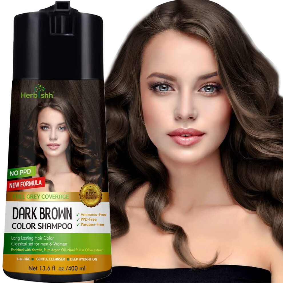 Herbishh Gray Hair Color Shampoo For Hair Enriched Color Shampoo Hair Dye Formula Hair Dye Shampoo And Conditioner Long La