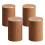 (Walnut surface + walnut bottom) 0.8 m diameter dining table with 4 stool sets 5