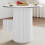 (Marble surface + white bottom) 0.8 m diameter dining table with 4 stool sets 3