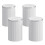 (Marble surface + white bottom) 0.8 m diameter dining table with 4 stool sets 4