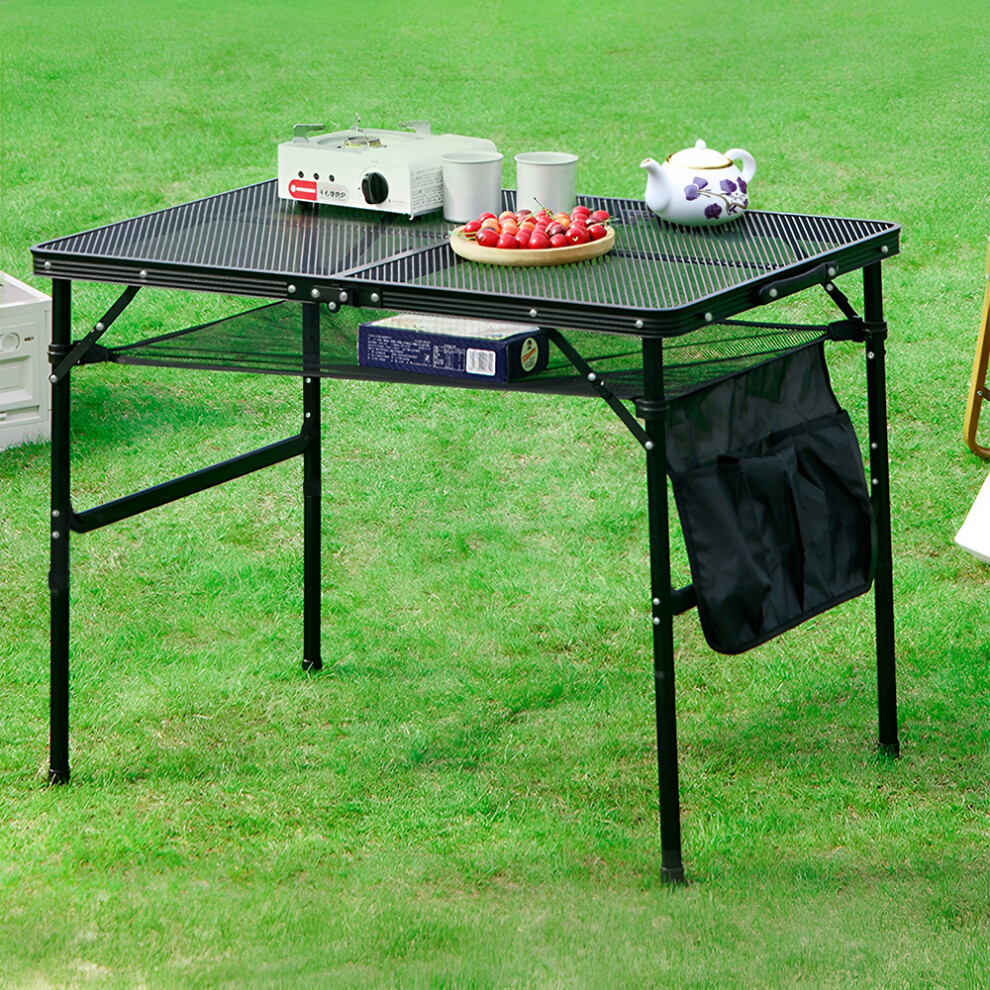 Black Aluminum Alloy Camping Table
