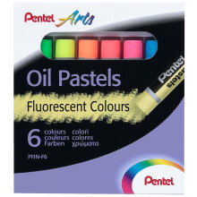 Pentel fluoresoivat    ljypastellit, 6 v   ri   , PHN-F6