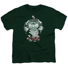 Trevco Sportswear LT198-YT-3 Looney Tunes Abominable Tazman Youth Short Sleeve T-Shirt, Hunter Green - Large