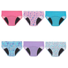 Hanes Briefs per Bambine in Fascia da 2-3 Anni, 6 Pezzi, Varie Colorazioni