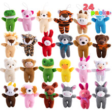 JOYIN 24 ks Mini Zvířecí Plyšové Hračky, 3" Plyšáci na Dětské Narozeniny, Dárky, Naplnění Pinaty