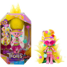 Mattel DreamWorks Trolls Band Together Fashion Doll & 10+ Kiegsztok Hairsational felfedi a Vivt az talakul hajdarabbal