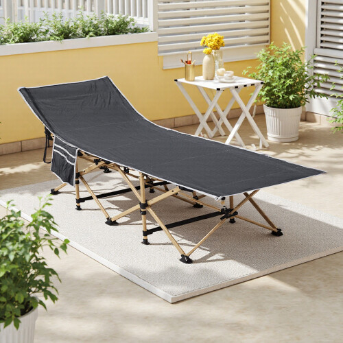 Living And Home Foldable Camping Bed with Mattress 1