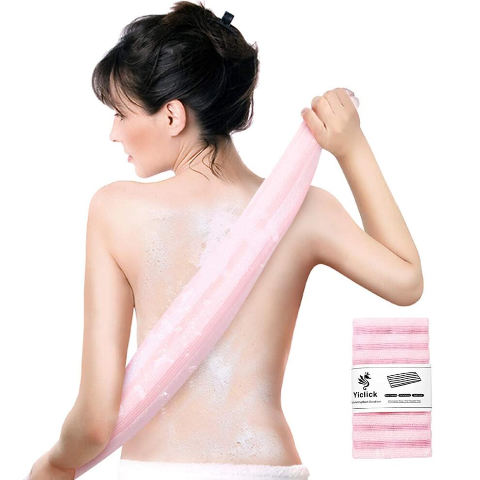 Serviette de toilette exfoliante Yiclick -    ponge de lavage en luffa exfoliante pour le corps - Gant de toilette cor   en, japonais et africain - G