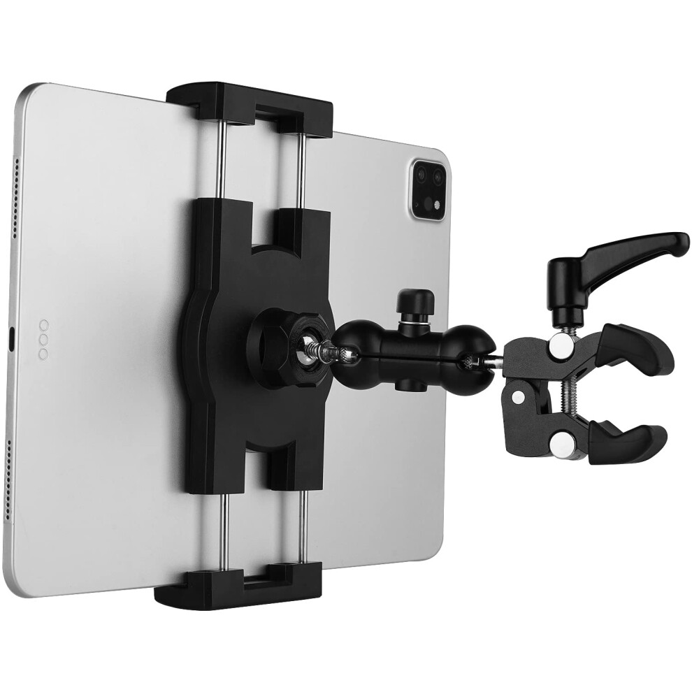 Mippko Tablet Holder For Treadmill/Spin Bike/Stroller/Wheelchair/Golf Cart/Poles/Music Stand/Stationary Bike Compatible With 7~12.9"" Ipad/N 749877691972