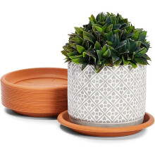 Plant Saucer Plastic Plant Trays for Pots Heavy Duty Flower Pot Drip Trays Small Round Plant Water Catcher Tray Plant Trays Plant Saucer for Indoo Fly