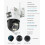 ZOSI 4MP+4MP Dual Lens WiFi Security Camera Night Vision Auto-Tracking 8