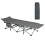 (Grey) Adults Side Outdoor Portable Sleeping Bed 1