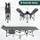 (Grey) Adults Side Outdoor Portable Sleeping Bed 8