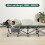 (Grey) Adults Side Outdoor Portable Sleeping Bed 10
