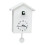 White Cuckoo Wall Clock with Window Chiming 1