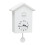 White Cuckoo Wall Clock with Window Chiming 7