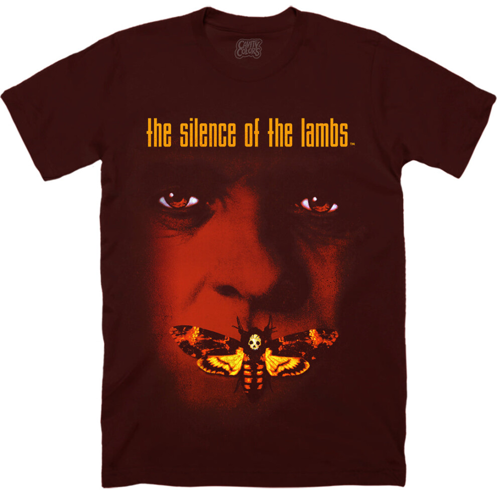 (XXXL) THE SILENCE OF THE LAMBS: A NICE CHIANTI - T-SHIRT (WINE RED)