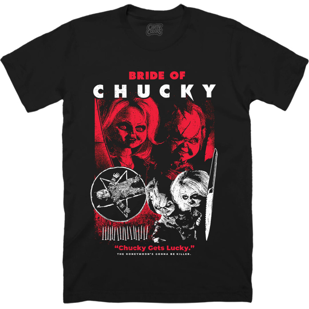 (L) BRIDE OF CHUCKY: KILLER HONEYMOON - T-SHIRT (GLOW IN THE DARK)