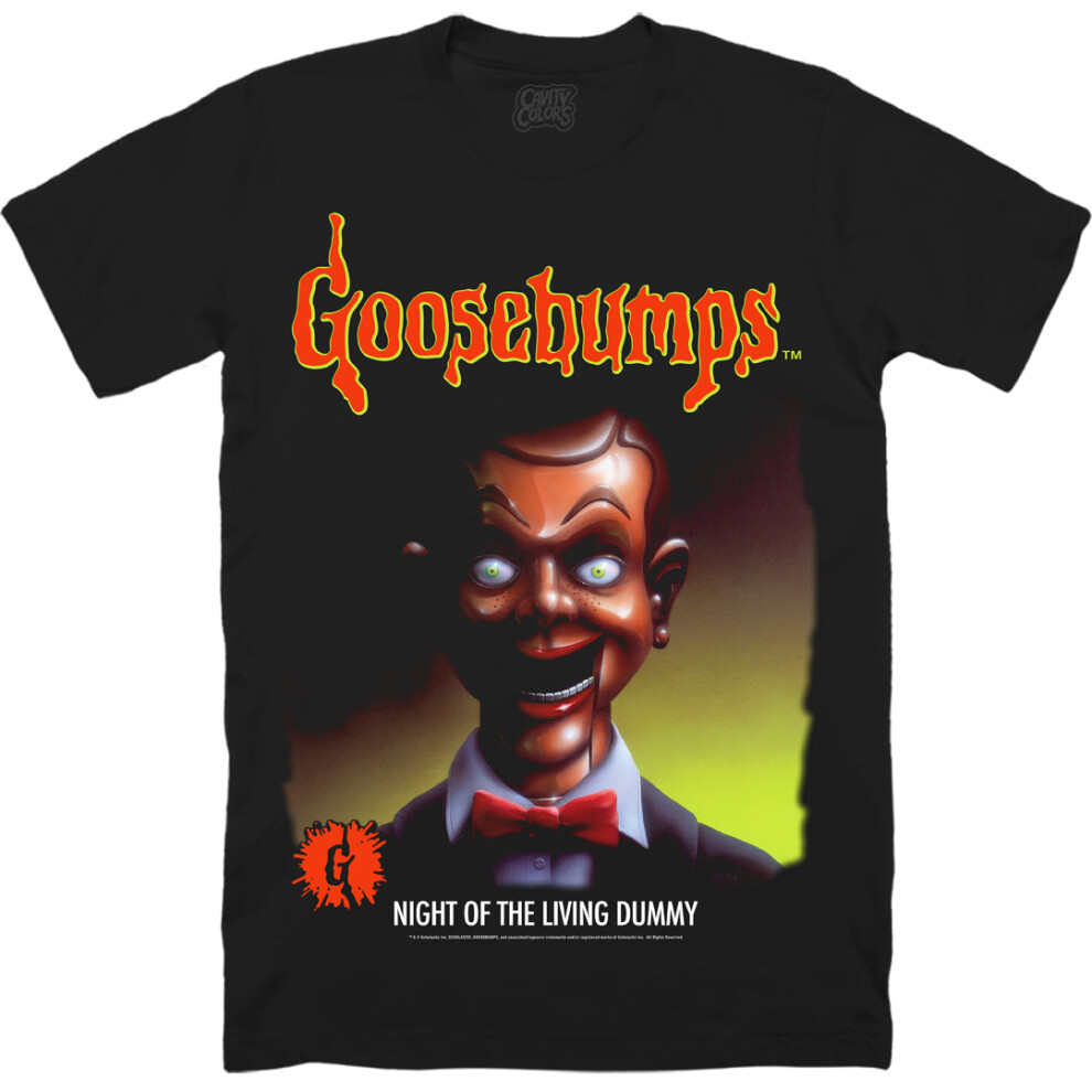 New Gildan Boys (S) Goosebumps Classic: Night Of The Living Dummy - T-Shirt