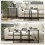 Homcom HOMCOM Nesting Coffee Tables Set of 3 Stacking Sofa Side Tables White 9