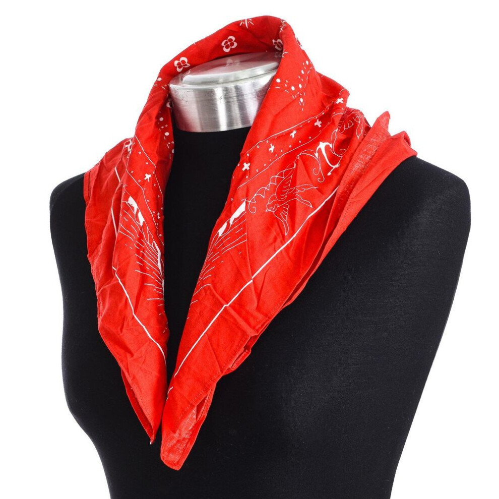 (red, TU) Pañuelo De Algodón Estampado 97700 Unisex