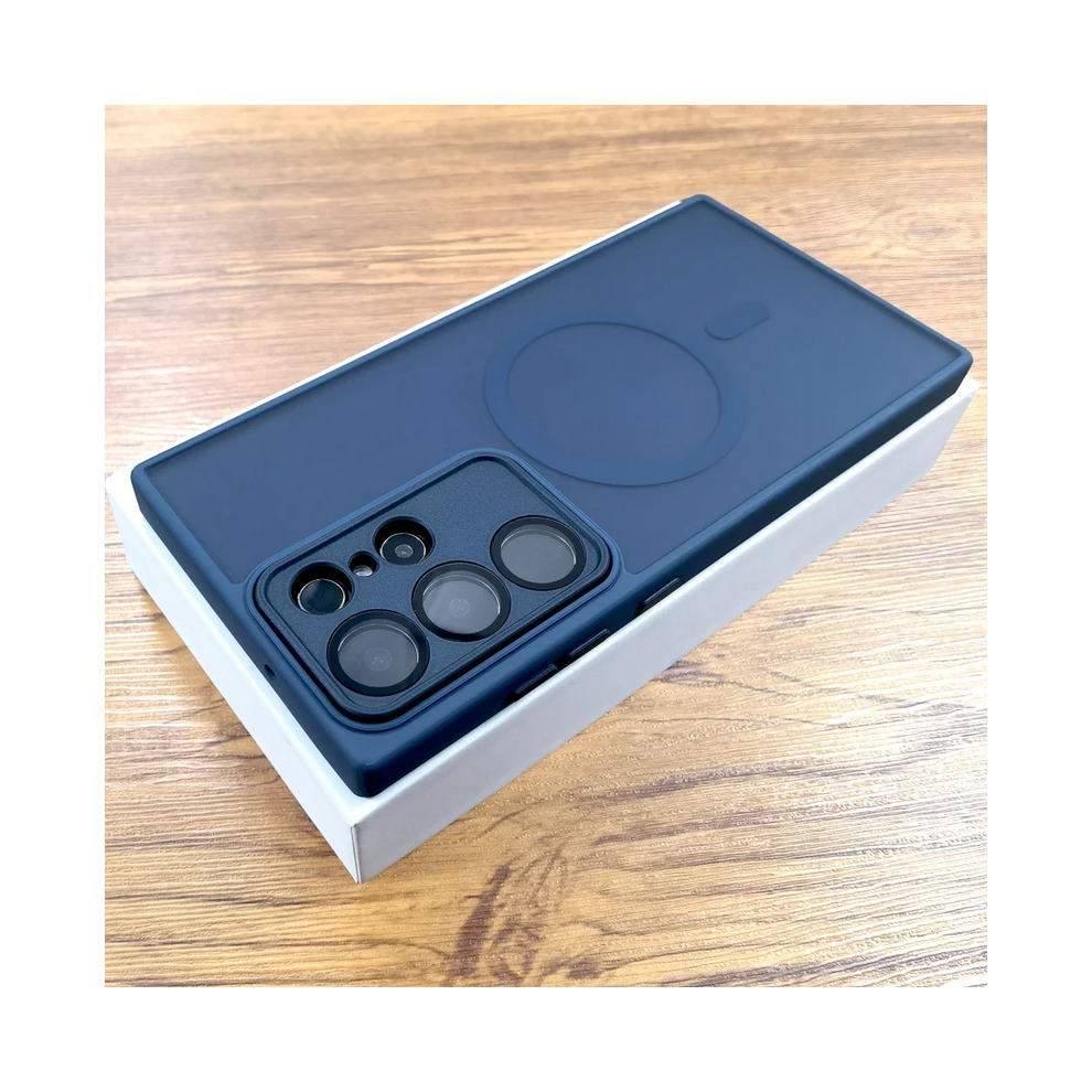 (Dark For Samsung S23) Luxury Matte Case For Samsung Galaxy S25 S24 23 S2 Blue 967854479881