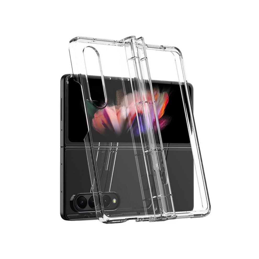 (Transparent, For Galaxy Z Fold 3) Transparent Hinge Protector Shockproof Cover For S 967854499322