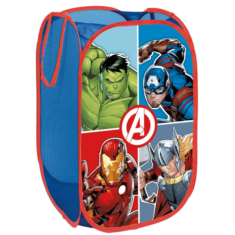 Marvel Avengers Pop-Up Laundry Basket/Toy Storage Bin 36 x 36 x 58 cm