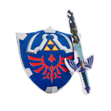 MARUKQW Cosplay Master Sword Hylian Shield pehme   ja puettava heittotyyny 15,75 tuumaa