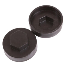 (PACK OF 50) Taskar 19mm Hex Tek Roofing Screw Cover Caps Black