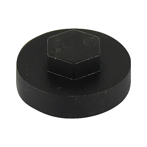(PACK OF 50) Taskar 19mm Hex Tek Roofing Screw Cover Caps Black 2