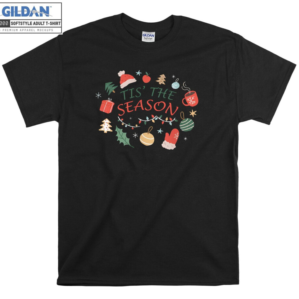 (XL) Tis' The Season Christmas Holiday T-shirt