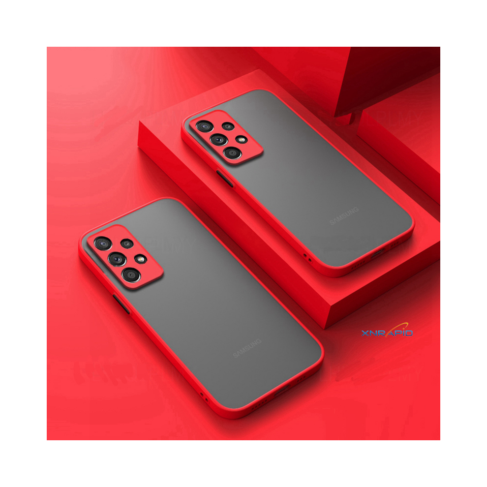 (, A42 5G) Armor Shockproof Matte Case For Samsung Galaxy A72 Red 967854504071