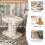 Costway 2-Tier Cat Tree Cat Tower Kitten Activity Center With Cozy Cat Bed 3
