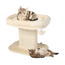 2-Tier Cat Tree Cat Tower Kitten Activity Center With Cozy Cat Bed