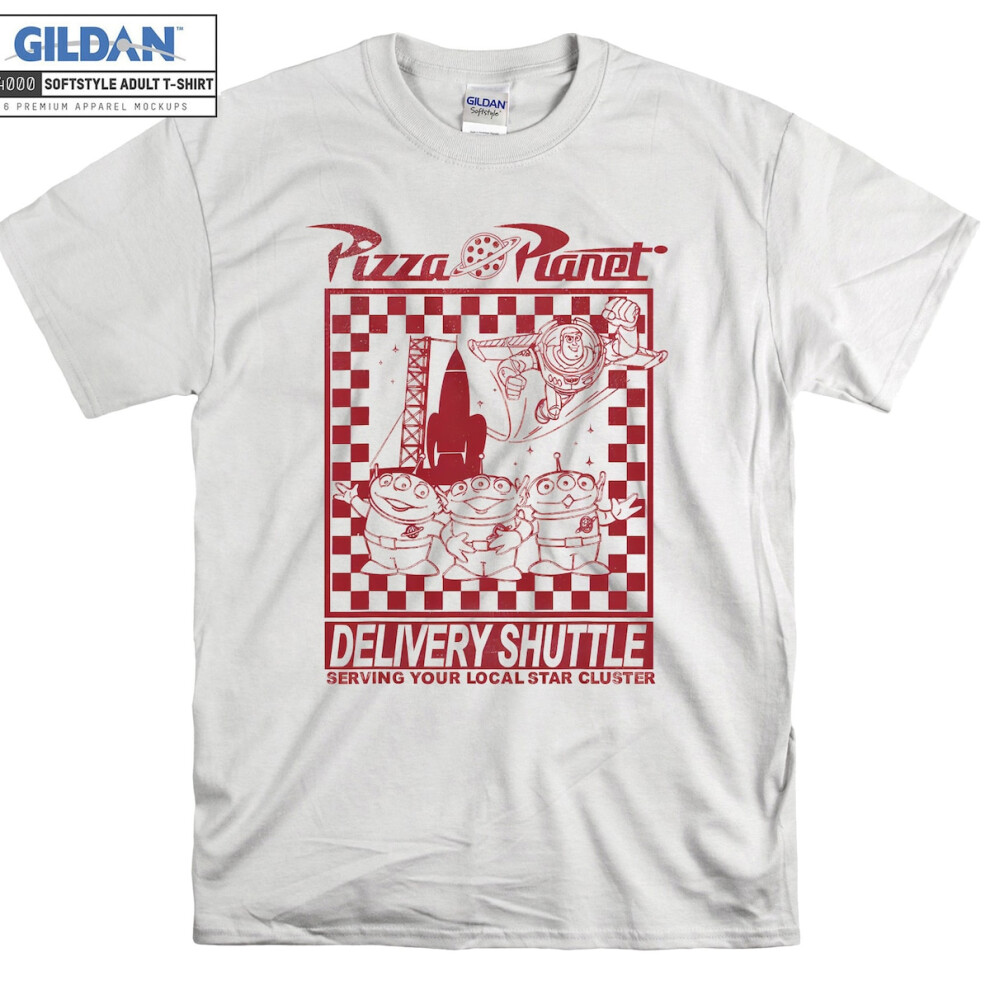 (L) Toy Story Pizza Planet Delivery Shuttle T shirt T-shirt