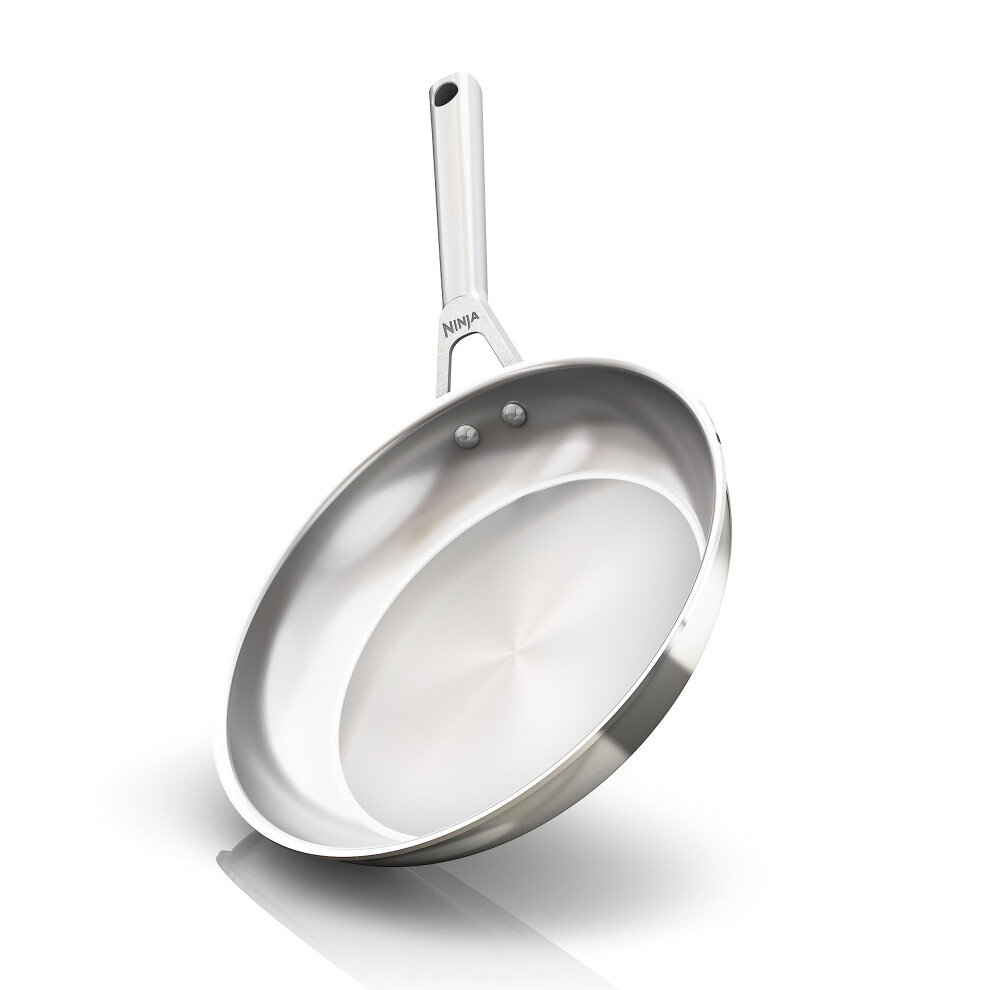 Ninja C90026 EverClad Commercial-Grade Stainless Steel 10.25"""" Fry Pan