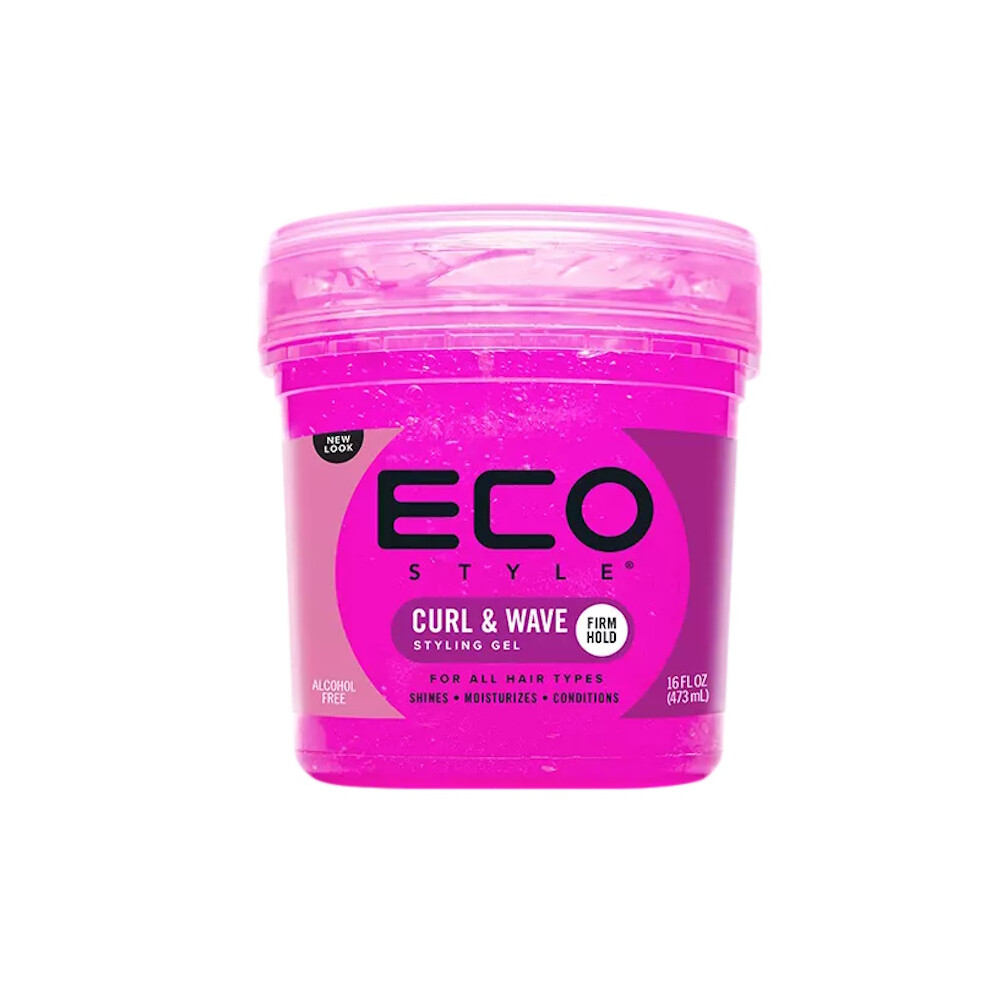 Eco Styler Professional Styling Gel for Curls & Waves, Pink, 16oz