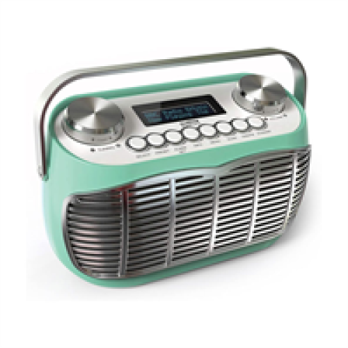 Audible Fidelity Detroit DAB/DAB Plus Retro Radio - Green