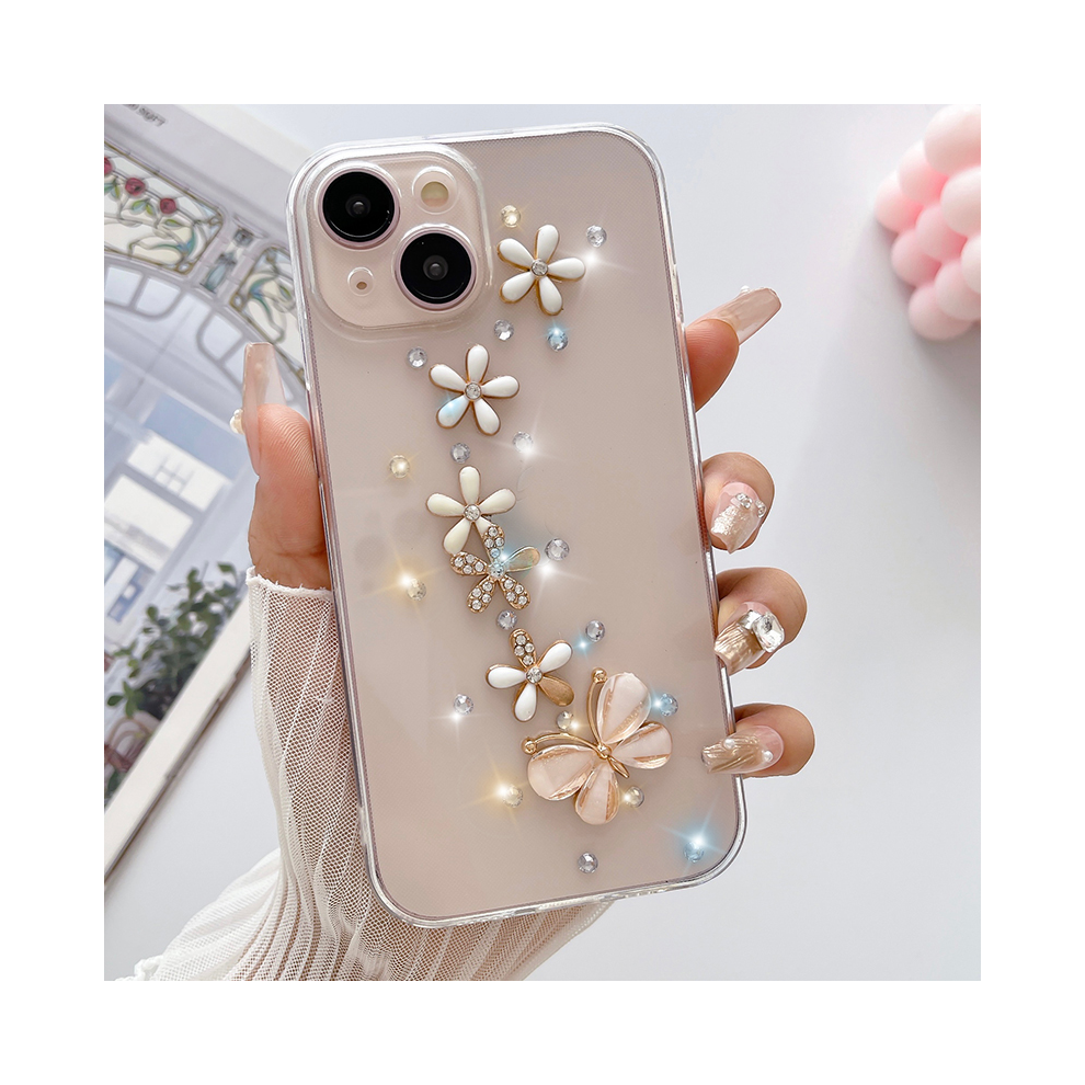 (Butterfly Flower, Mi Note10 4G) Glitter Handwork Shine Luxury Case For Xiaomi Red 967854497205