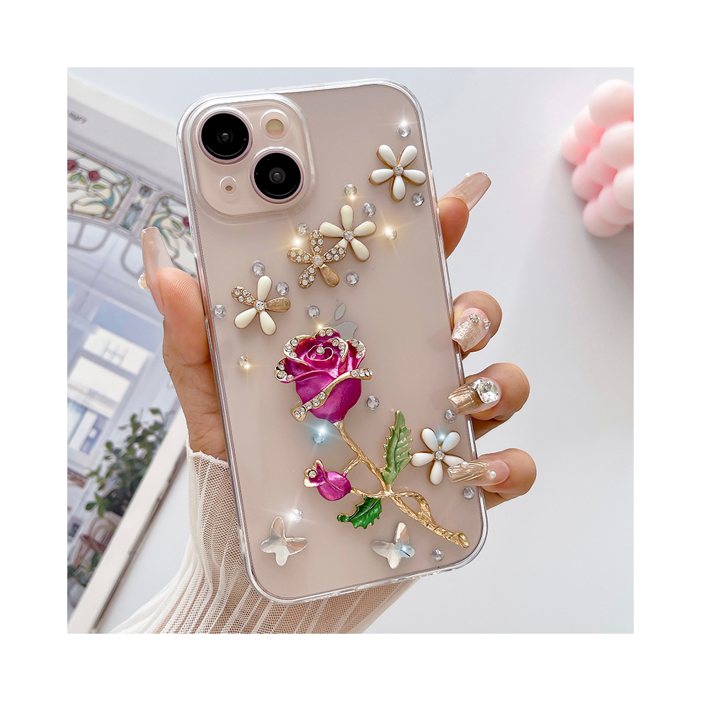(Rose, Mi Note11pro) Glitter Handwork Shine Luxury Case For Xiaomi Red 967854498158