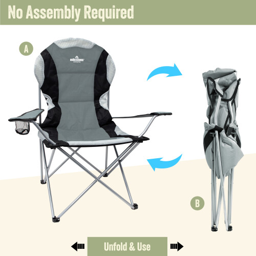 Milestone Camping Deluxe Outdoor Chair 2