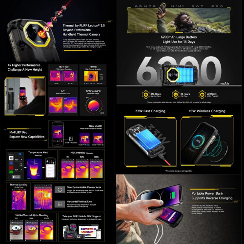 Ulefone Ulefone Armor Mini 20T Pro 5G Rugged Smartphone 8GB+256GB 2