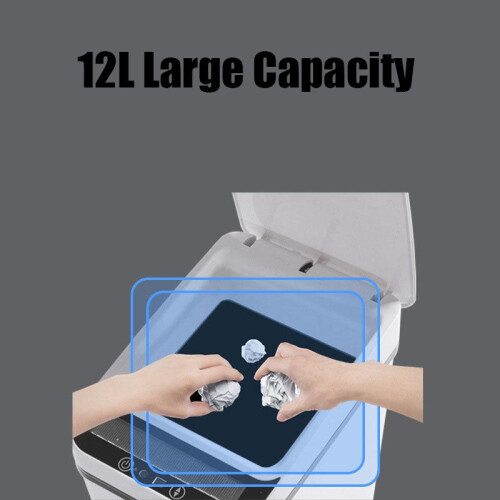 Intelligent Trash Can Home Waste Bin Induction Garbage Bucket Electric USB Charging Sensor Automatic For Kitchen Bathroom 1
