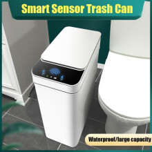 Intelligent Trash Can Home Waste Bin Induction Garbage Bucket Electric USB Charging Sensor Automatic For Kitchen Bathroom