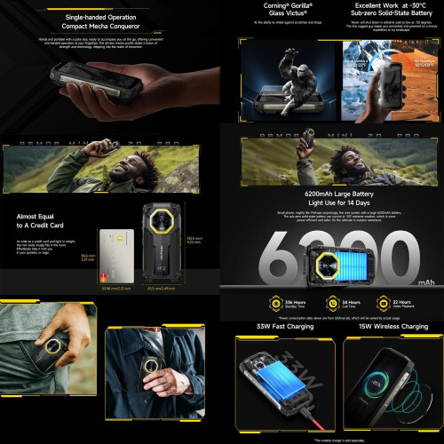 Ulefone Ulefone Armor Mini 20 Pro 5G Rugged Smartphone 8GB+256GB 2