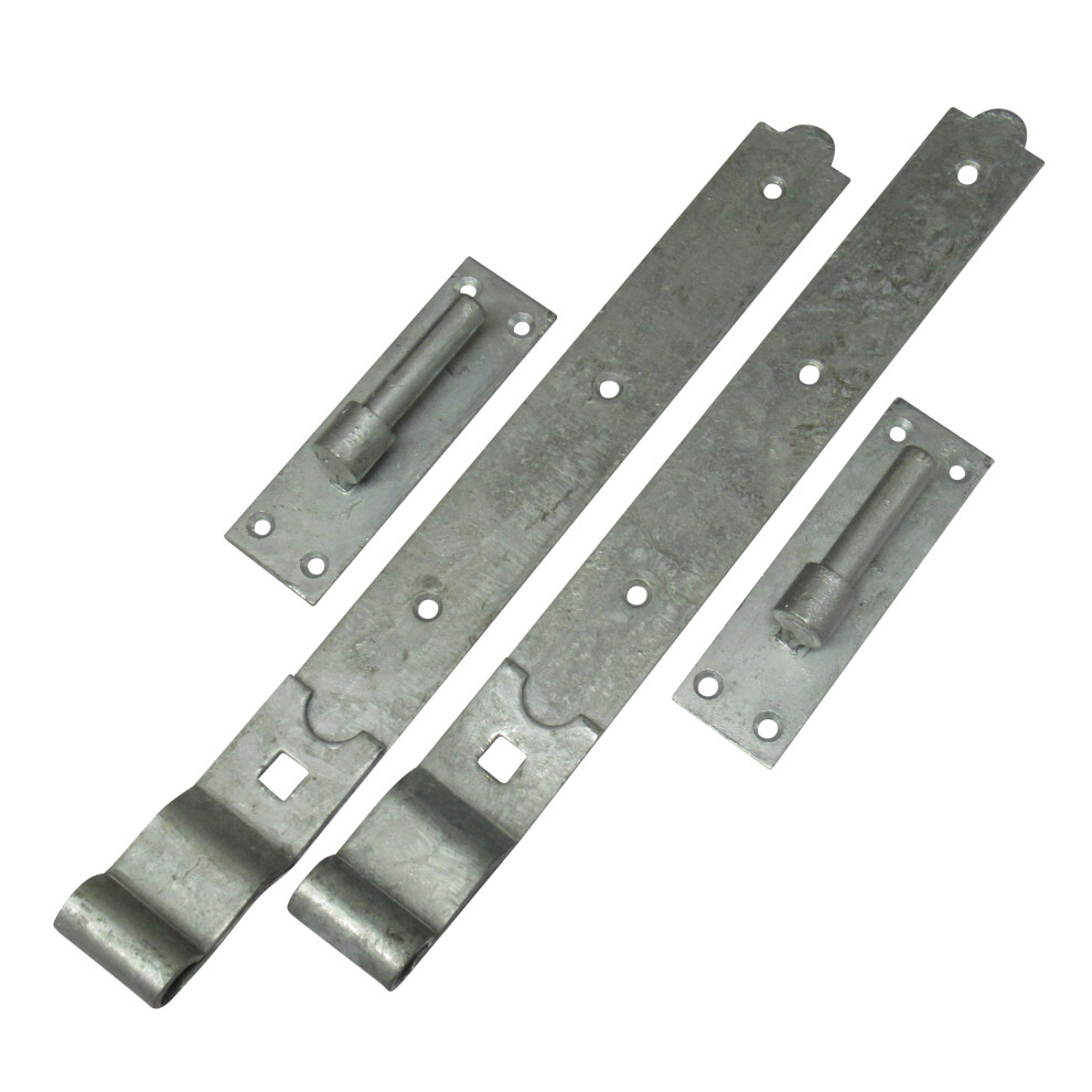 (10") Galvanised Hook and Band Gate Hinges Cranked